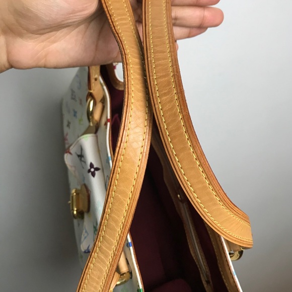 SOLD Louis Vuitton Aurelia MM White Multicolor - Picture 12 of 16